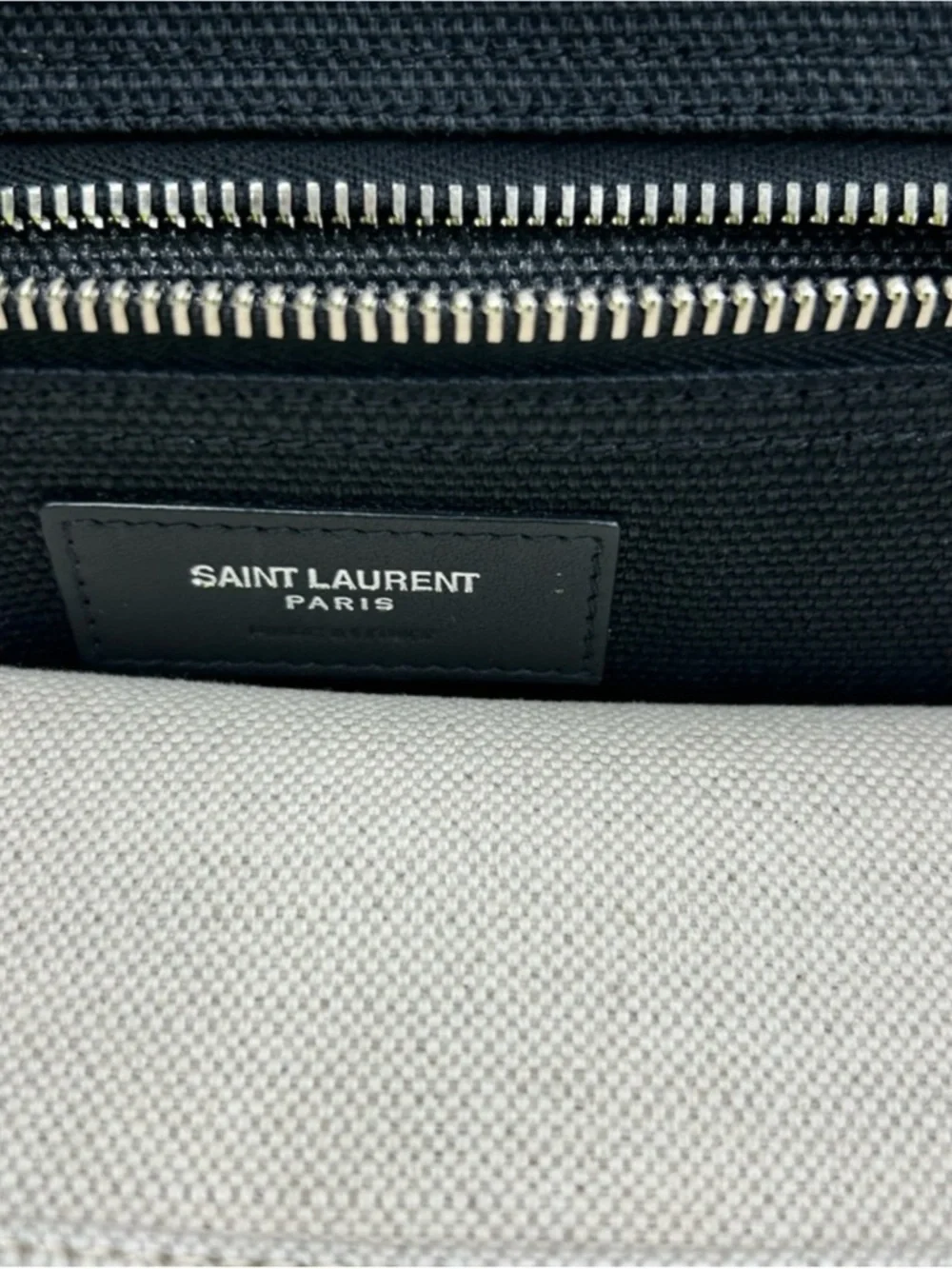 Saint Laurent RIVE GAUCHE canvas/leathertote bag made in Italy NWT